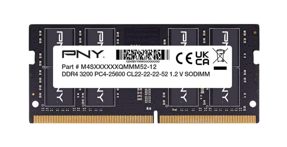 PNY Performance | 16GB DDR4-3200 SO-DIMM Geheugenmodule | 1x16GB | CL22 | BULK - Matmuis